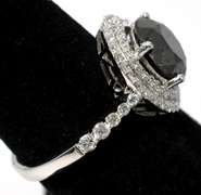 Mesmerizing 14KT Black Diamond Ring