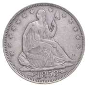 1853 Seated Liberty Half Dollar