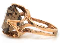 Fabulous 10kt YG Smokey Quartz Ring