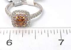 Sweet & Sparkly Multi-Color Diamond Ring in 14KT White Gold