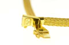 18K Yellow Gold Etruscan Revival Ruby Diamond Statement Necklace