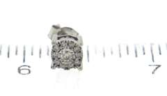 Dazzling White Gold Diamond Cluster Earrings