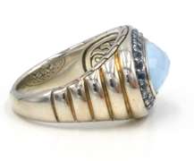 Fabulous Silver John Hardy Blue Topaz Ring