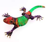 Hand Blown Glass Lizard Figurine