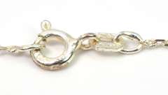 Sterling Silver White Stone Necklace