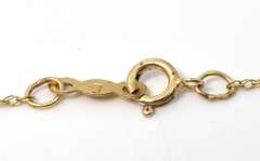 Dainty Sapphire & Diamond Chip Necklace in Yellow Gold