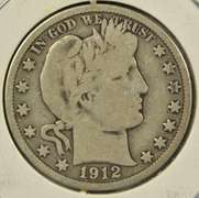 1912 Barber Half Dollar