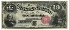 Real nice and scarce 1880 Series Large Size $10 Note