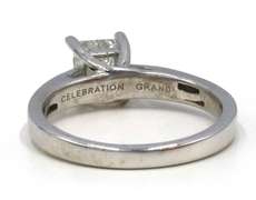 Stunning 14kt WG Classic Princess Cut Diamond Solitaire Ring