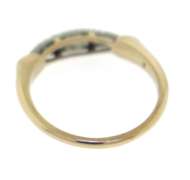 Brilliant 14kt Yellow Gold Diamond Accented Band