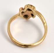 Tri-Color Gold Organic Design Ring