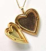 14KT Heart Locket & Chain
