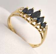 Stylish Marquise Sapphire Ring