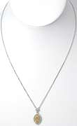 Fancy Colored Diamond Pendant, 14KT