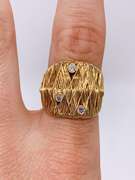 Sterling Silver & Gold Ring