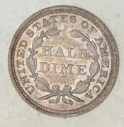 1853 Seated Liberty Half Dime