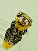 Vintage 925 sterling silver Amethyst Ring