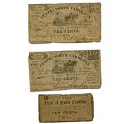 3 1861-2 State of North Carolina Notes