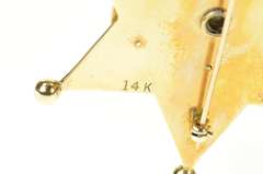 14K Yellow Gold 1960's Chicago Commissioner of Buildings Pin/Brooch