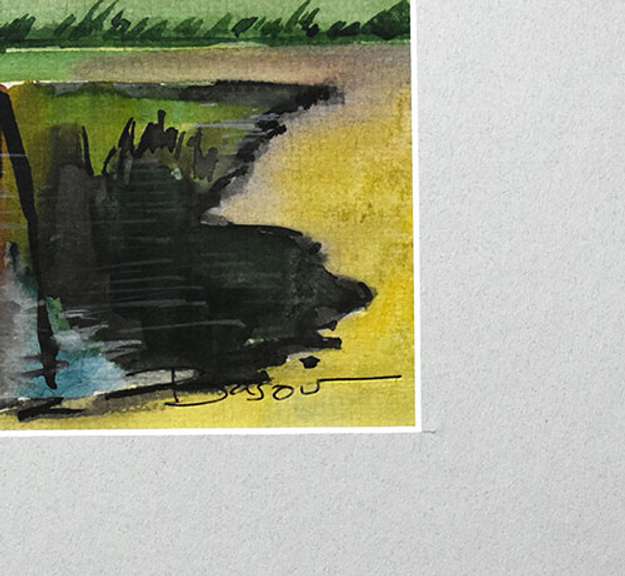 Fantastic Nikolay Basov Original Watercolor