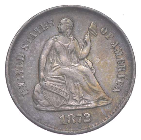 1872-S Seated Liberty Half Dime