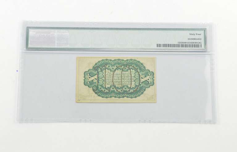 10 Cent US Fractional Currency 3rd Issue PMG 64 Choice UNC Fr # 1255