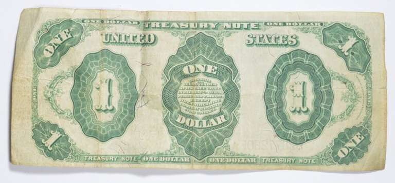 1891 $1 United States Treasury Note - Large Note