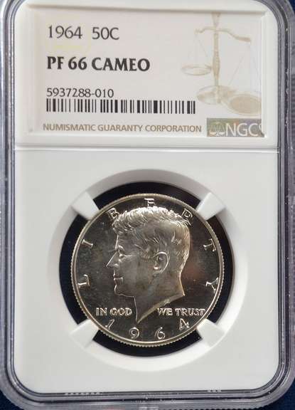 1964 NGC Proof 66 Cameo 50 C