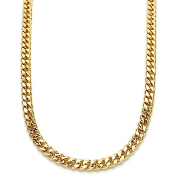 18kt Gold Plated Miami Cuban Chain Necklace- 24 inches