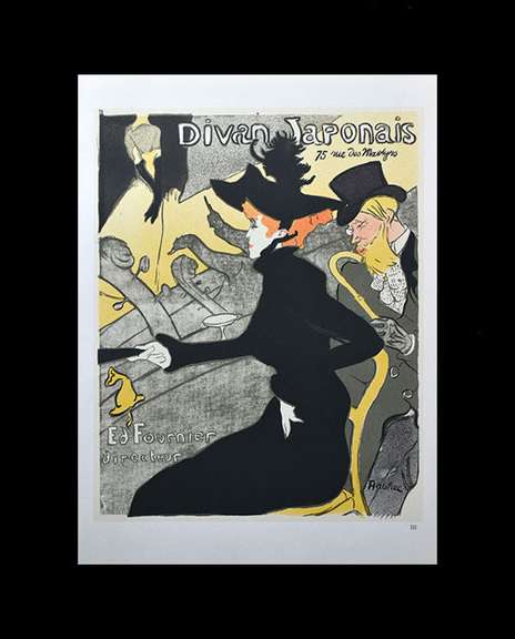 Toulouse Lautrec, Le Divan Japonais' Vintage Lithograph