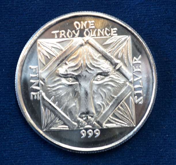 1 OZ Silver Round Animal Images