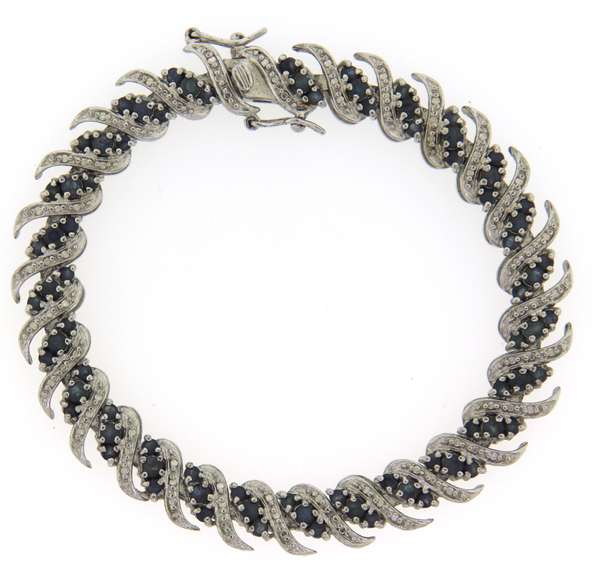 Sterling Silver Gemstone Bracelet