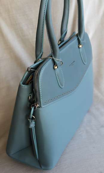 New Arrival Powder Blue Color Bag By David Jones