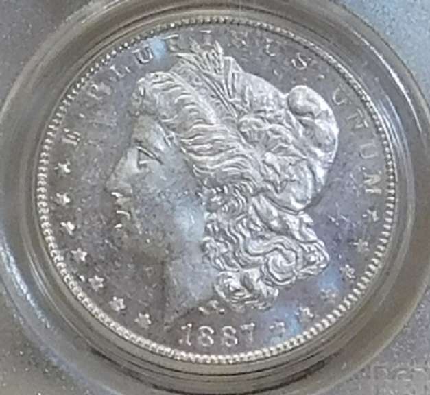 1887 Morgtan Dol PCGS MS-63 DMPL