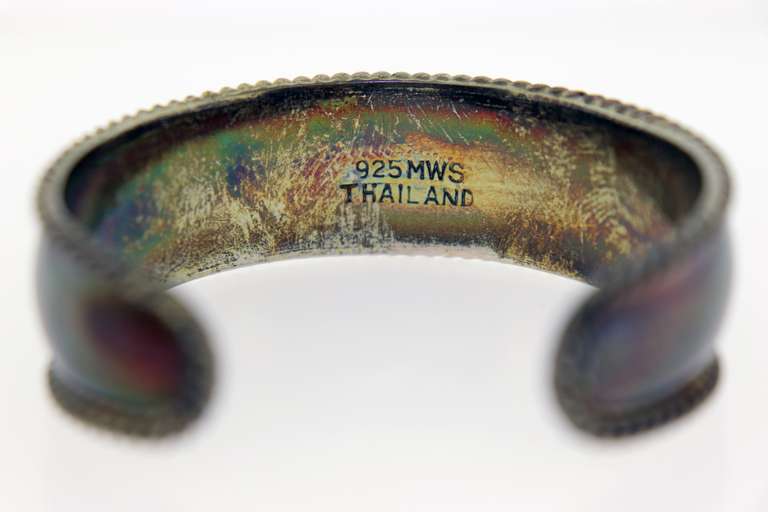 Sterling Silver Vintage Signed Cuff