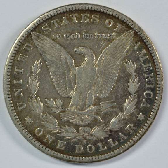 Sharp key date 1896-S Morgan Silver Dollar