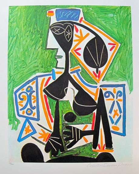 Pablo Picasso, Woman In Green