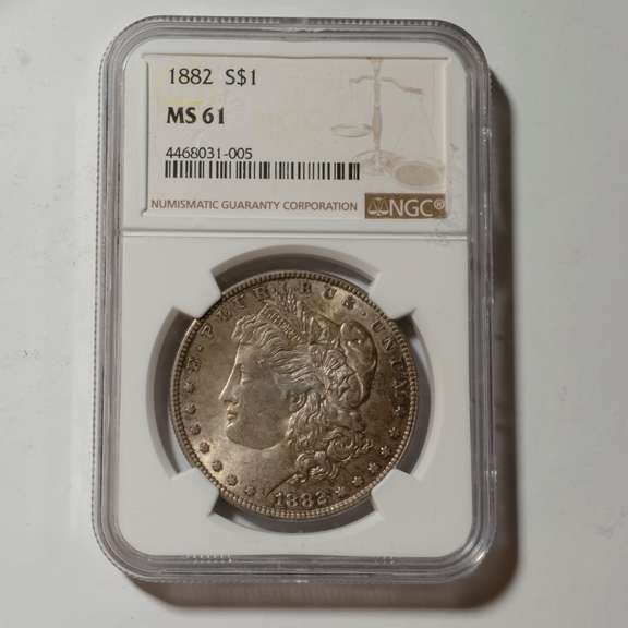 1882 NGC MS 61 Morgan Dollar