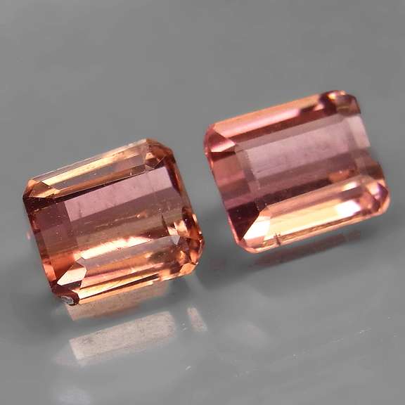 Glittering 1.70ct pair of untreated pink Tourmaline