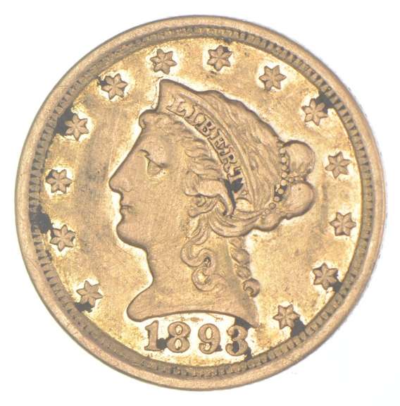 1893 $2.50 Liberty Head Gold Quarter Eagle