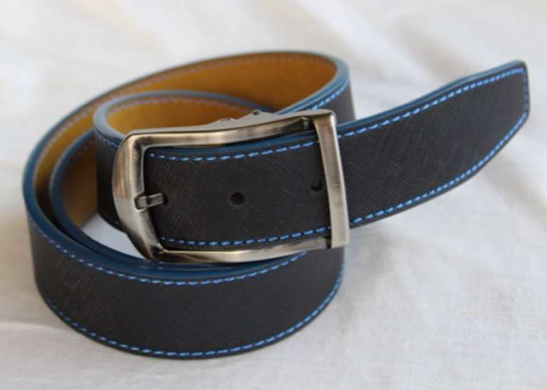 Fine Quality Reversable Leather Belt, Made In Italy