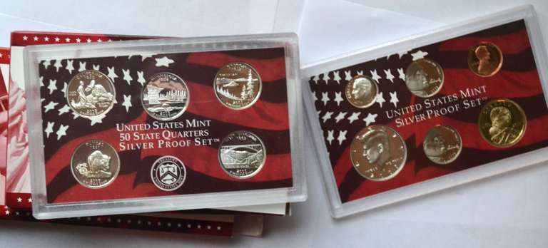 2001 2005 Silver US Proof Sets
