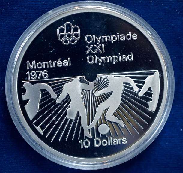 1976 Canada Proof 10 Dollars  Football