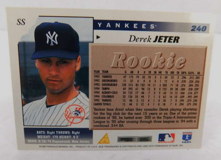 Derek Jeter Rookie Baseball Card