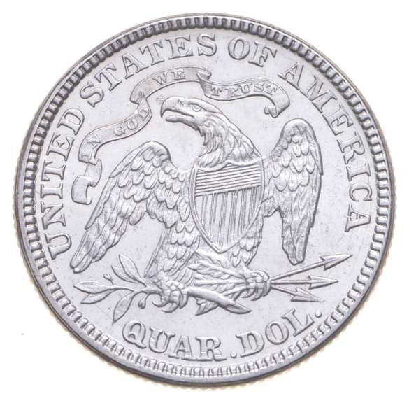 1876 Seated Liberty Quarter