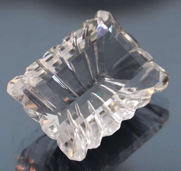 All natural! Gem grade! 43.84ct fancy emerald cut Quartz