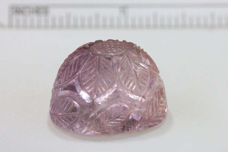 Hand-carved Natural Amethyst Finial
