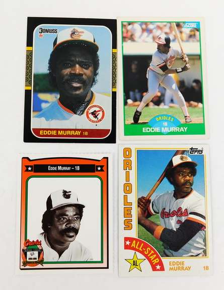 4 Eddie Murray Baseball Cards