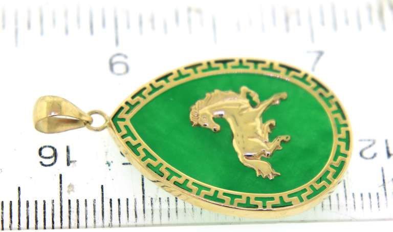 Fabulous Set of Green Stone Pendants