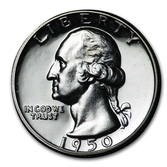 Exceptional Gem Proof 1950 Washington Quarter!